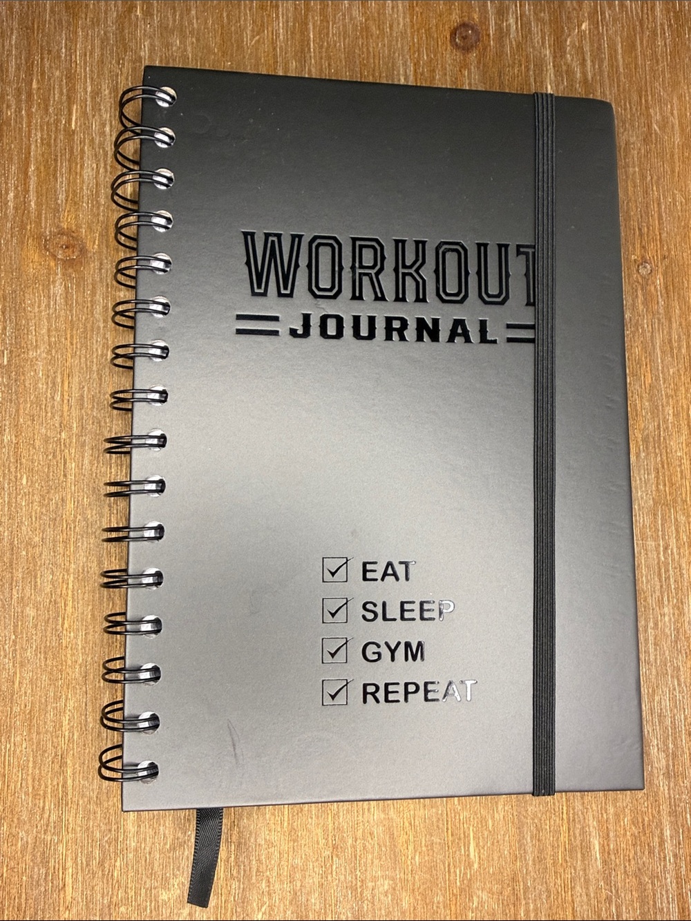 Workout Journal Exercise Log Hardcover Gym Active Lifestyle Goals Fit Organize